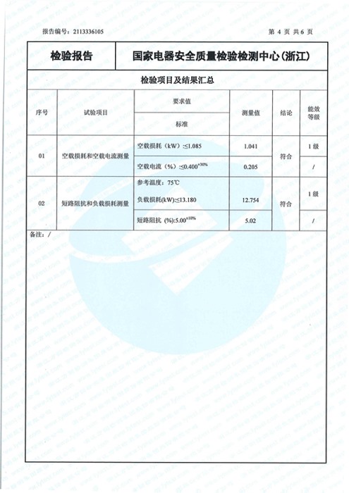 S22-M-2000能源效率检验报告